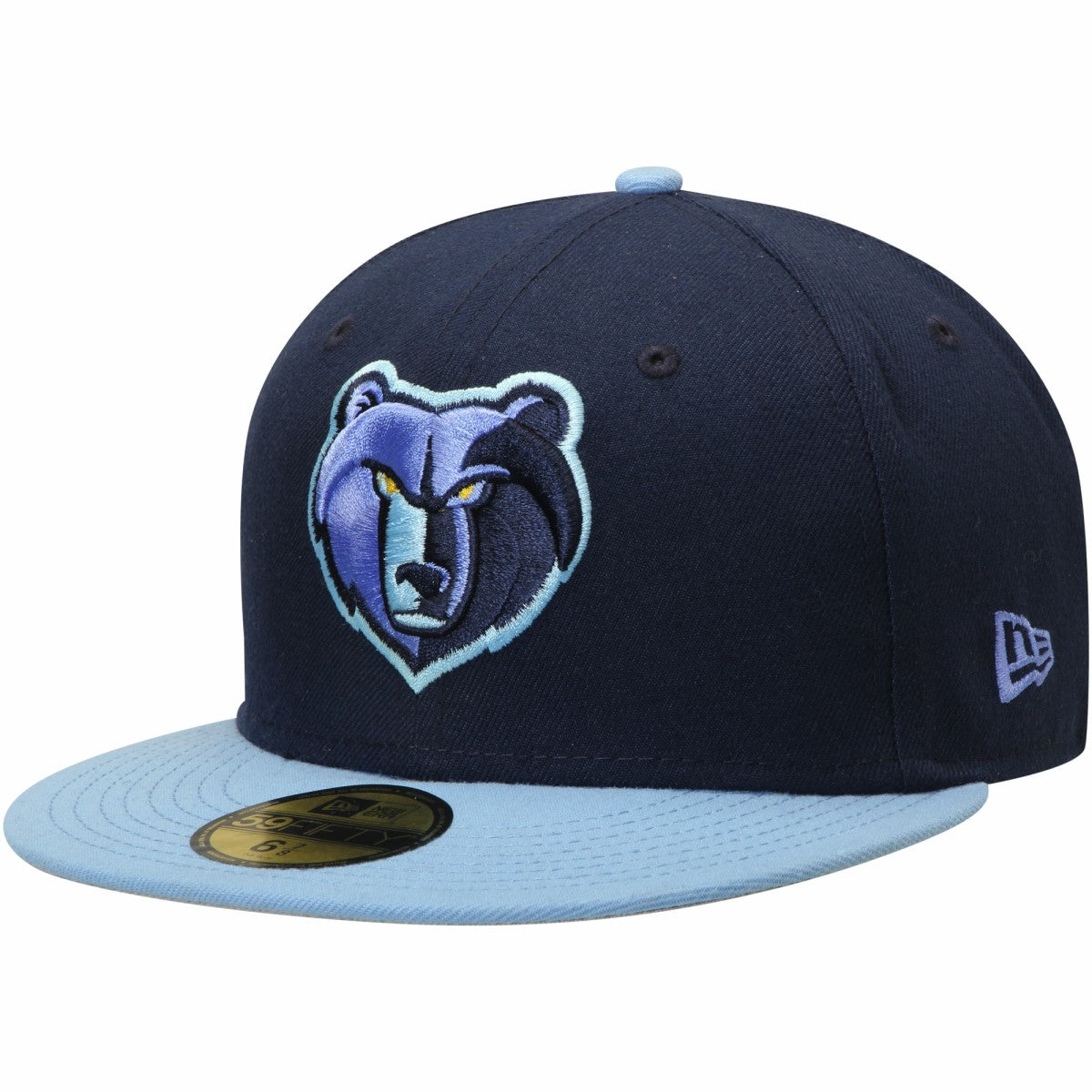Navy/Light Blue Memphis Grizzlies Team Color 2Tone 59FIFTY Fitted Hat | NBA