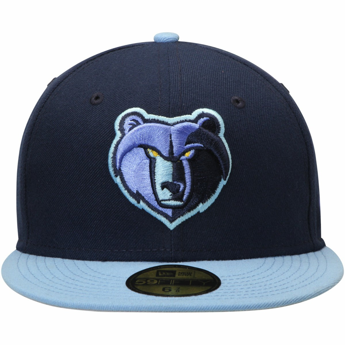 Navy/Light Blue Memphis Grizzlies Team Color 2Tone 59FIFTY Fitted Hat | NBA