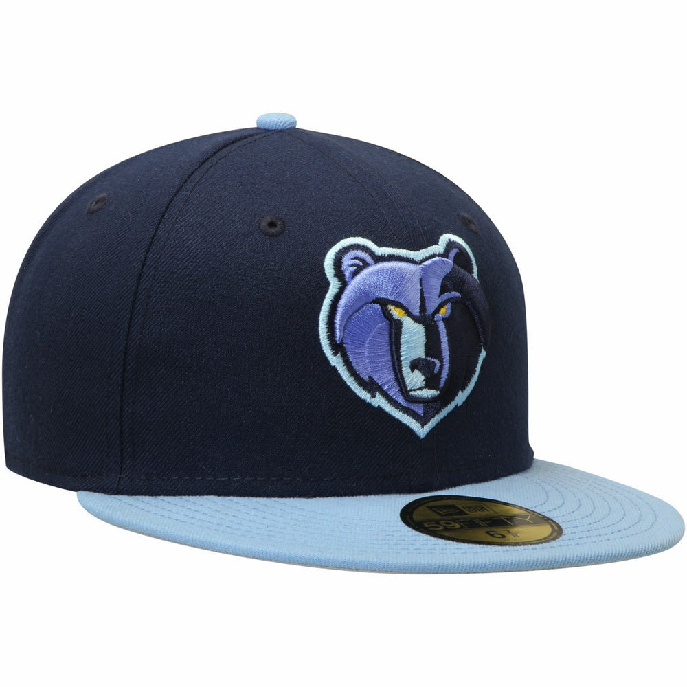 Navy/Light Blue Memphis Grizzlies Team Color 2Tone 59FIFTY Fitted Hat | NBA