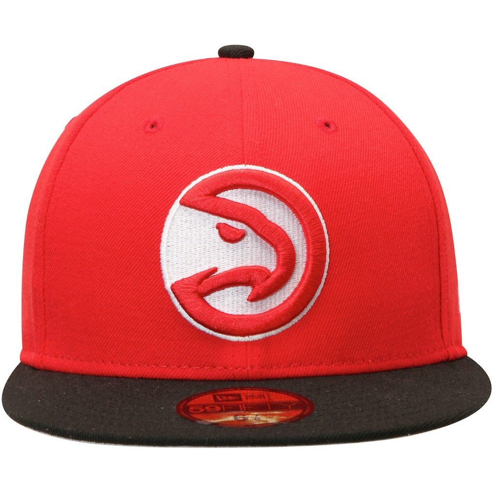 Red/Black Atlanta Hawks Team Color 2Tone 59FIFTY Fitted Hat | NBA