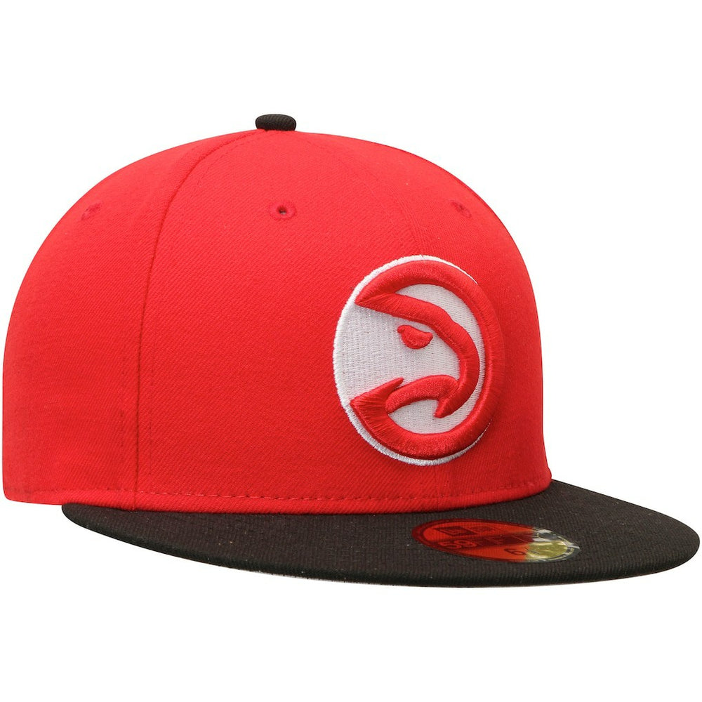 Red/Black Atlanta Hawks Team Color 2Tone 59FIFTY Fitted Hat | NBA