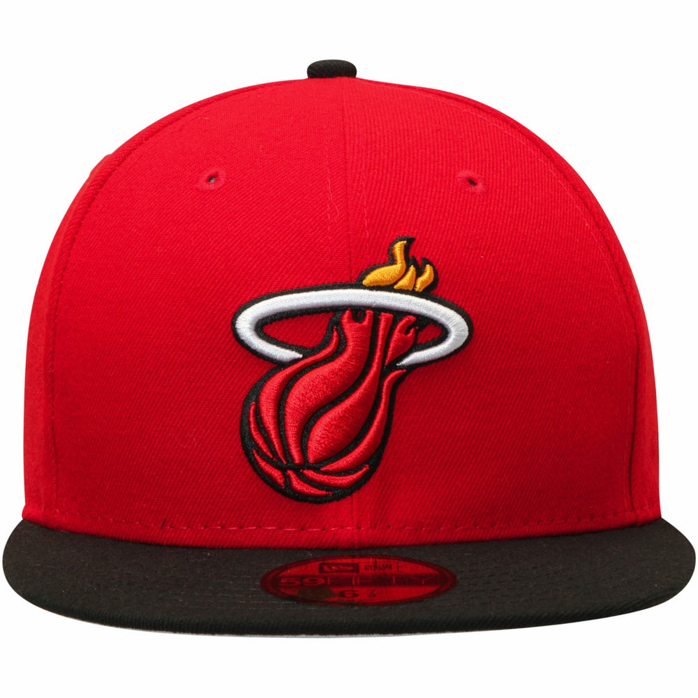 Red/Black Miami Heat Team Color 2Tone 59FIFTY Fitted Hat | NBA
