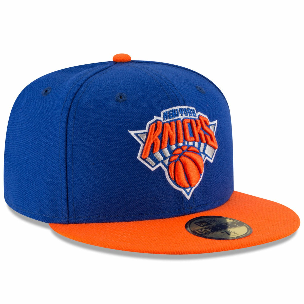 Royal/Orange New York Knicks Team Color 2Tone 59FIFTY Fitted Hat | NBA