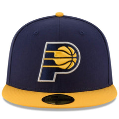 Navy/Yellow Indiana Pacers Team Color 2Tone 59FIFTY Fitted Hat | NBA