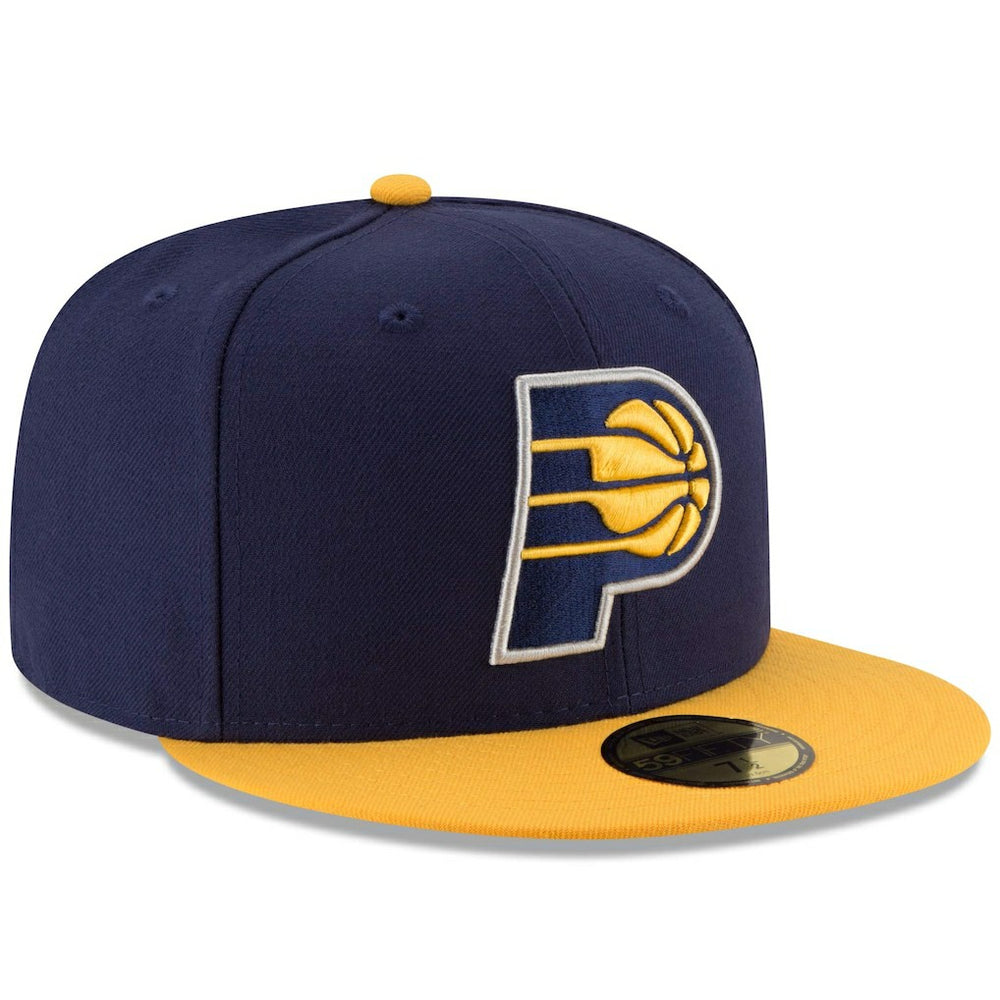 Navy/Yellow Indiana Pacers Team Color 2Tone 59FIFTY Fitted Hat | NBA