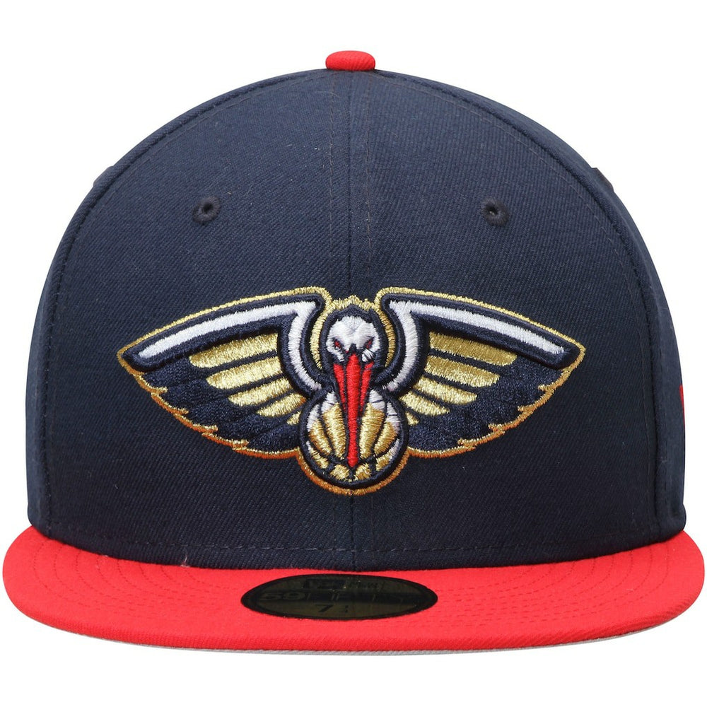 Navy/Red New Orleans Pelicans Team Color 2Tone 59FIFTY Fitted Hat | NBA
