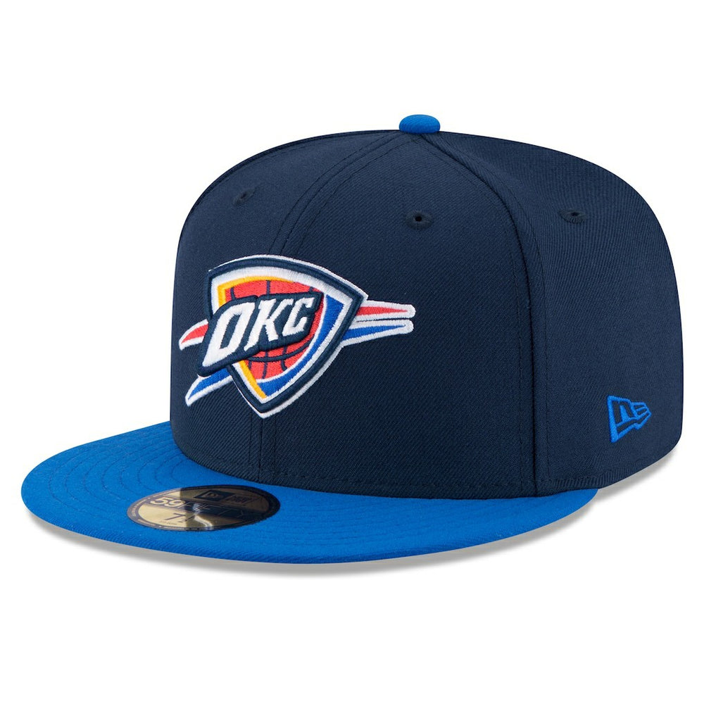 Navy/Royal Oklahoma City Thunder Team Color 2Tone 59FIFTY Fitted Hat | NBA