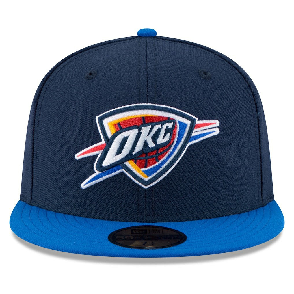 Navy/Royal Oklahoma City Thunder Team Color 2Tone 59FIFTY Fitted Hat | NBA