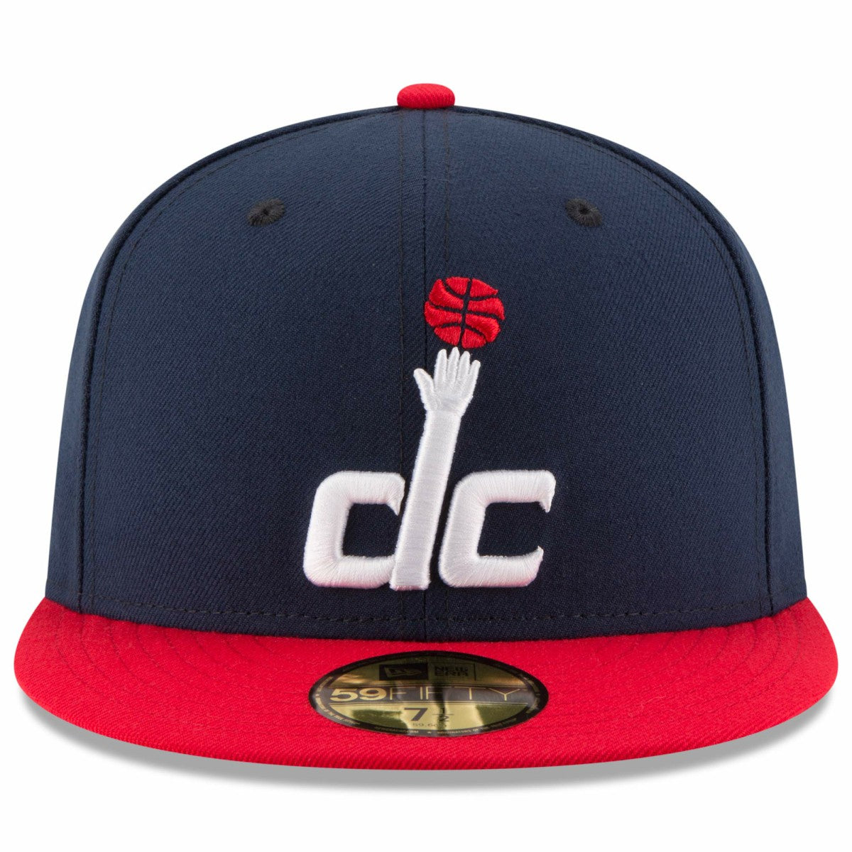 Navy/Red Washington Wizards Team Color 2Tone 59FIFTY Fitted Hat | NBA