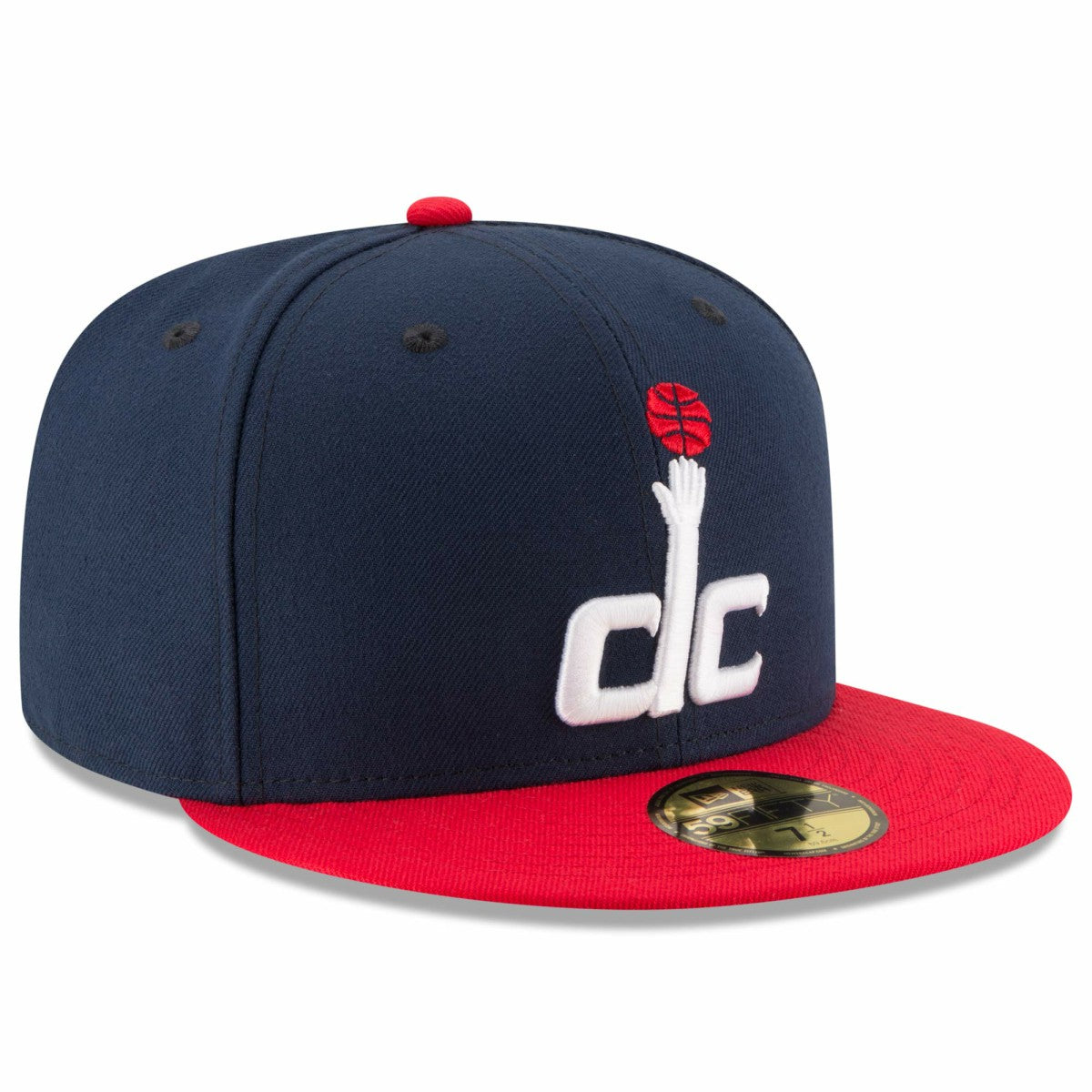 Navy/Red Washington Wizards Team Color 2Tone 59FIFTY Fitted Hat | NBA