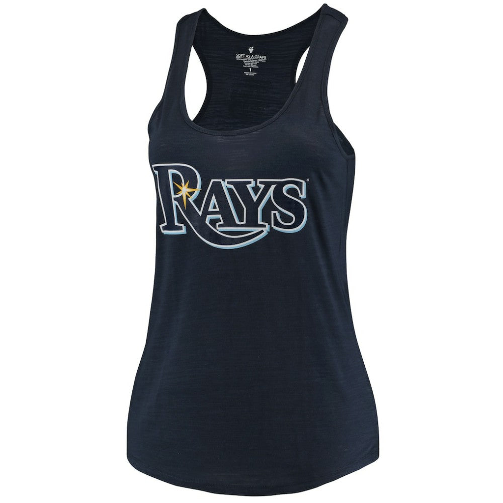 Tampa Bay Rays Soft as a Grape Women's Plus Size Swing for the Fences Racerback Tank Top - MLB Tanks