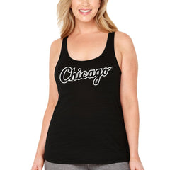 Chicago White Sox Soft as a Grape Women's Plus Size Swing for the Fences Racerback Tank Top - MLB Tanks