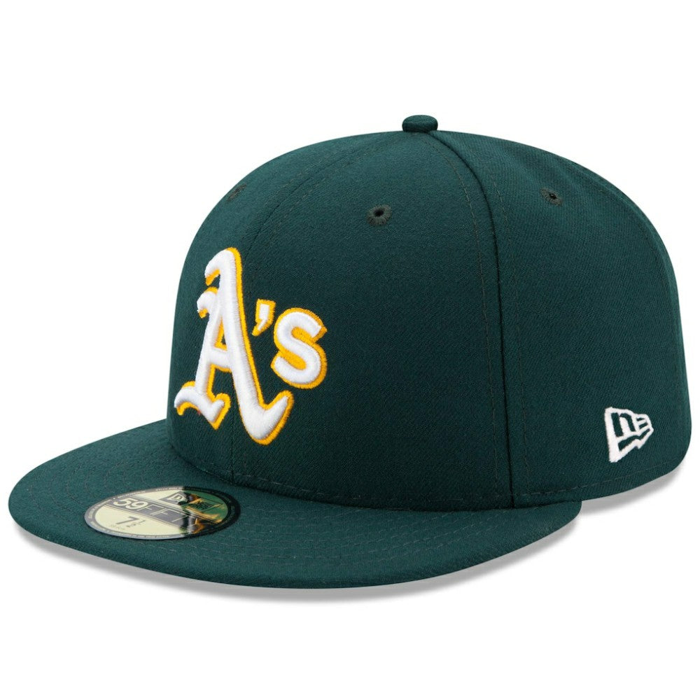 Athletics New Era Road Authentic Collection On Field 59FIFTY Performance Fitted Hat - MLB Hats