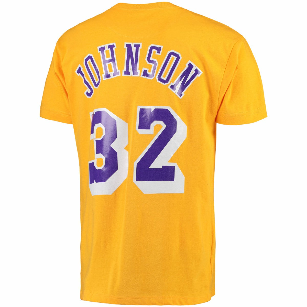 Gold Magic Johnson Los Angeles Lakers Hardwood Classics Retro Name & Number T-Shirt | NBA