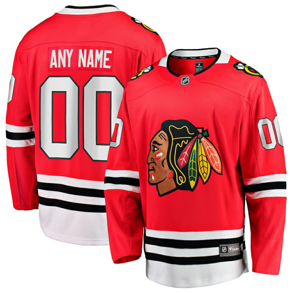 Chicago Blackhawks Fanatics Home Breakaway Custom Jersey -  NHL Jerseys