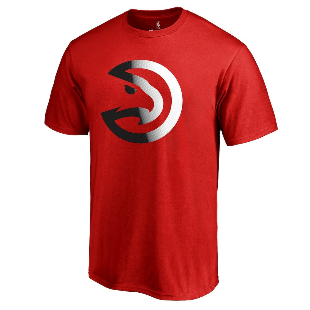 Red Atlanta Hawks Gradient Logo T-Shirt | NBA