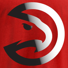 Red Atlanta Hawks Gradient Logo T-Shirt | NBA
