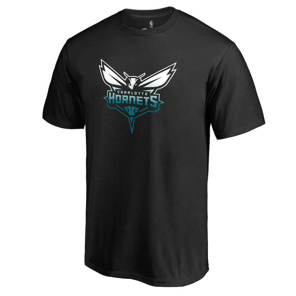 Black Charlotte Hornets Gradient Logo T-Shirt | NBA