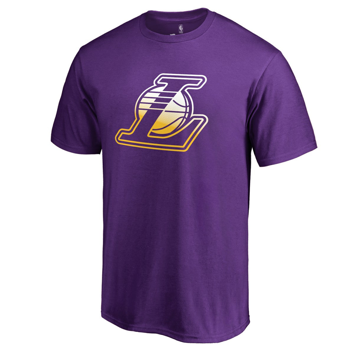 Purple Los Angeles Lakers Gradient Logo T-Shirt | NBA