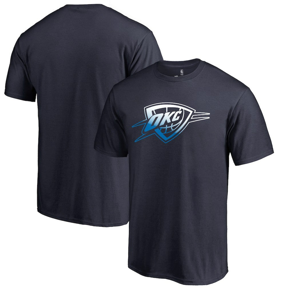 Navy Oklahoma City Thunder Gradient Logo T-Shirt | NBA
