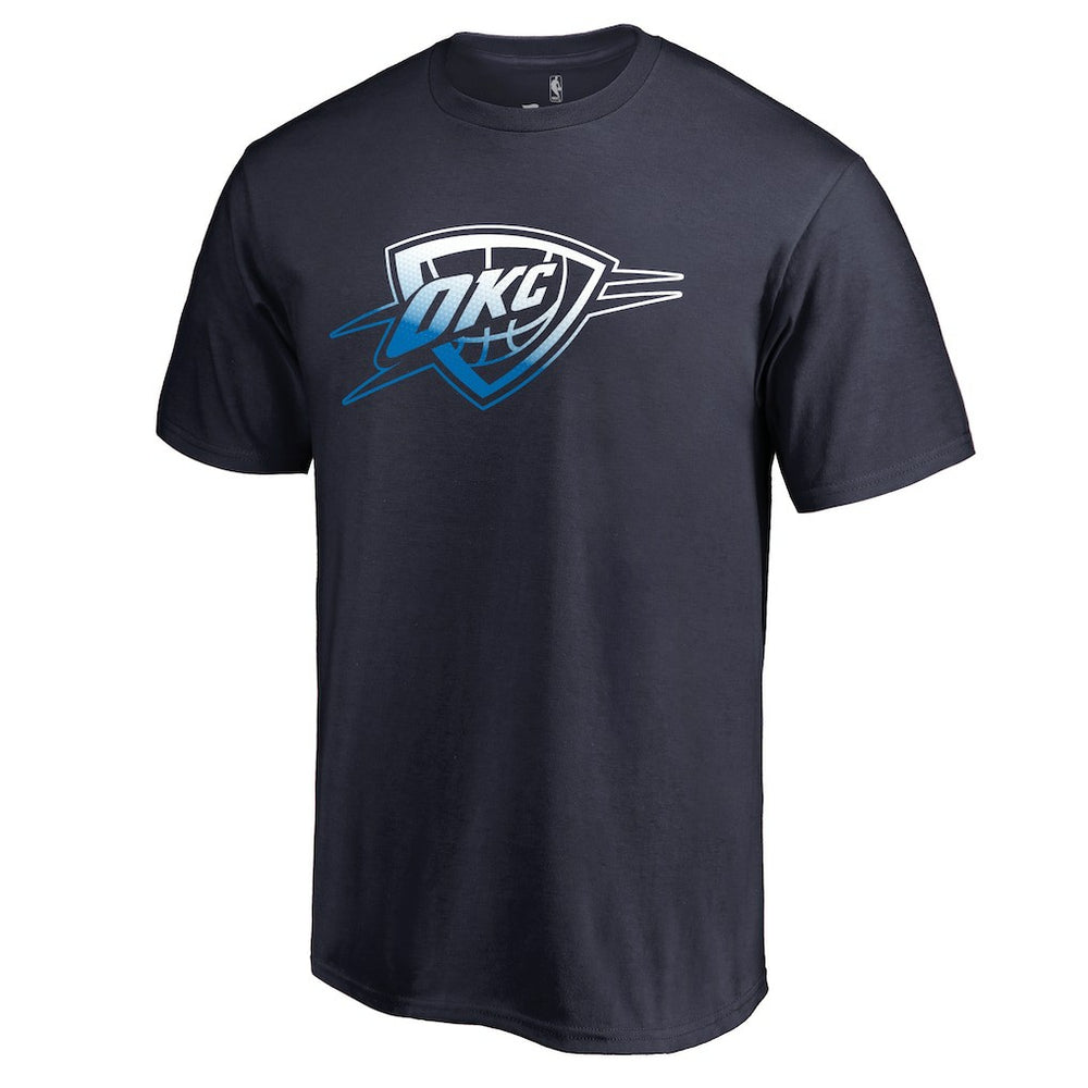 Navy Oklahoma City Thunder Gradient Logo T-Shirt | NBA
