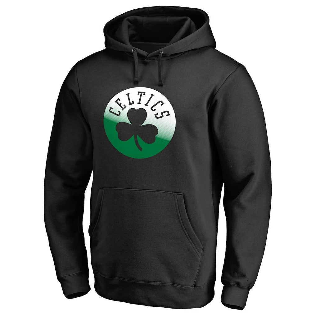 Black Boston Celtics Gradient Logo Pullover Hoodie | NBA