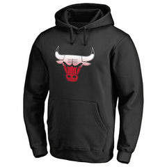 Black Chicago Bulls Gradient Logo Pullover Hoodie | NBA