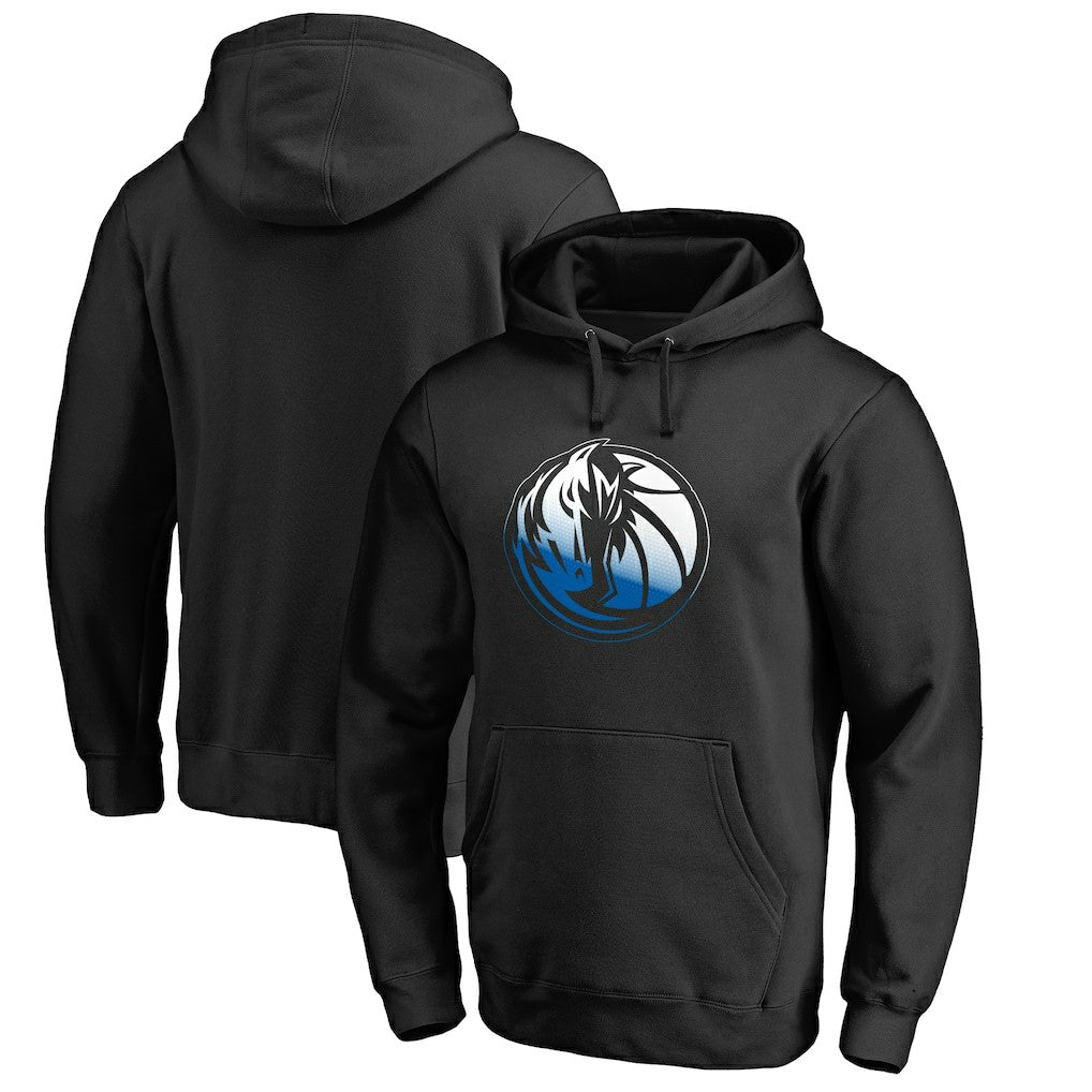Black Dallas Mavericks Gradient Logo Pullover Hoodie sale | NBA