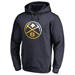 Navy Denver Nuggets Gradient Logo Pullover Hoodie sale | NBA