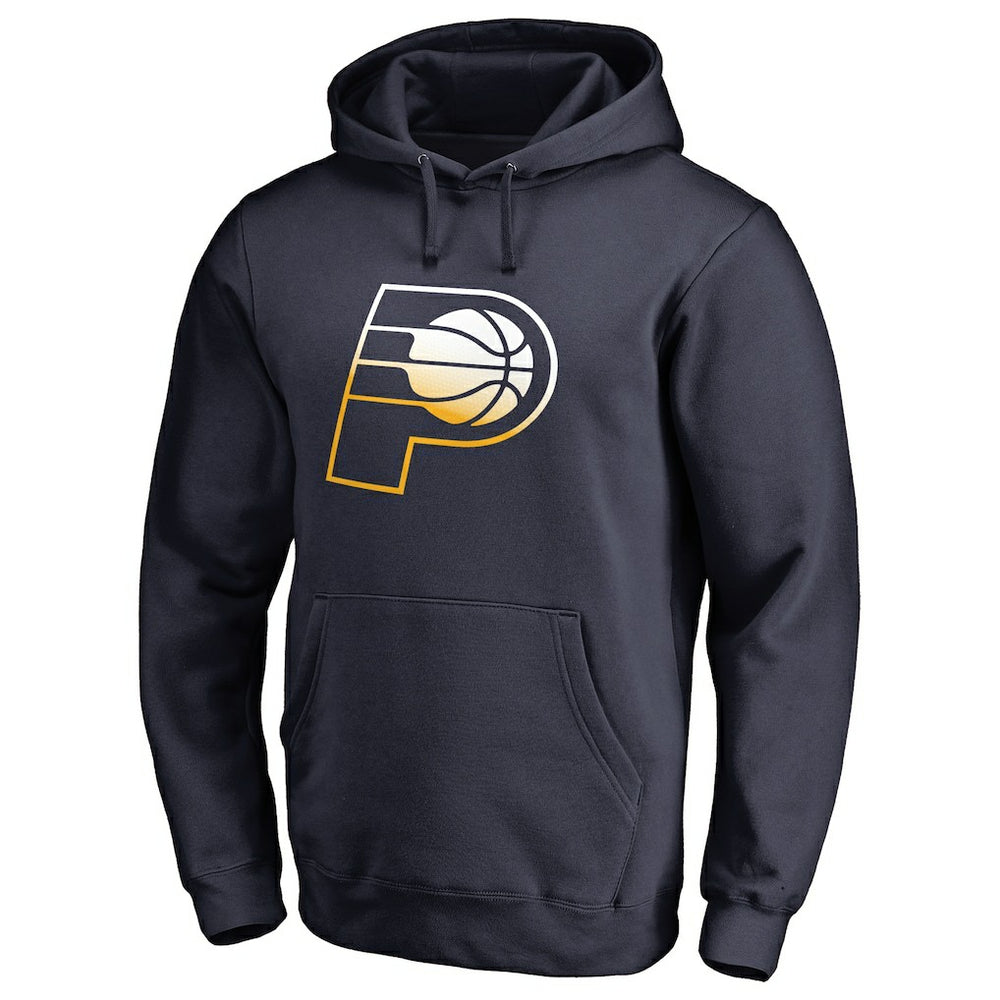 Navy Indiana Pacers Gradient Logo Pullover Hoodie | NBA