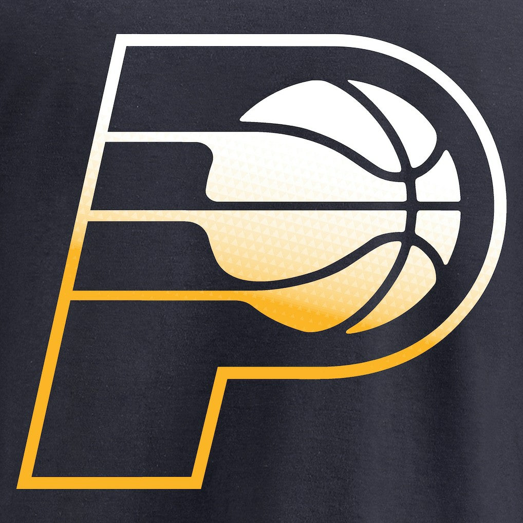 Navy Indiana Pacers Gradient Logo Pullover Hoodie | NBA