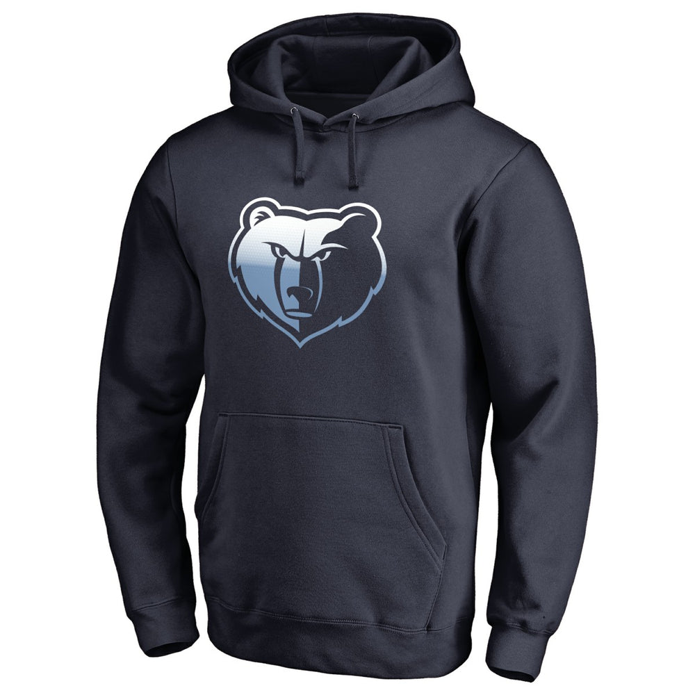Navy Memphis Grizzlies Gradient Logo Pullover Hoodie | NBA