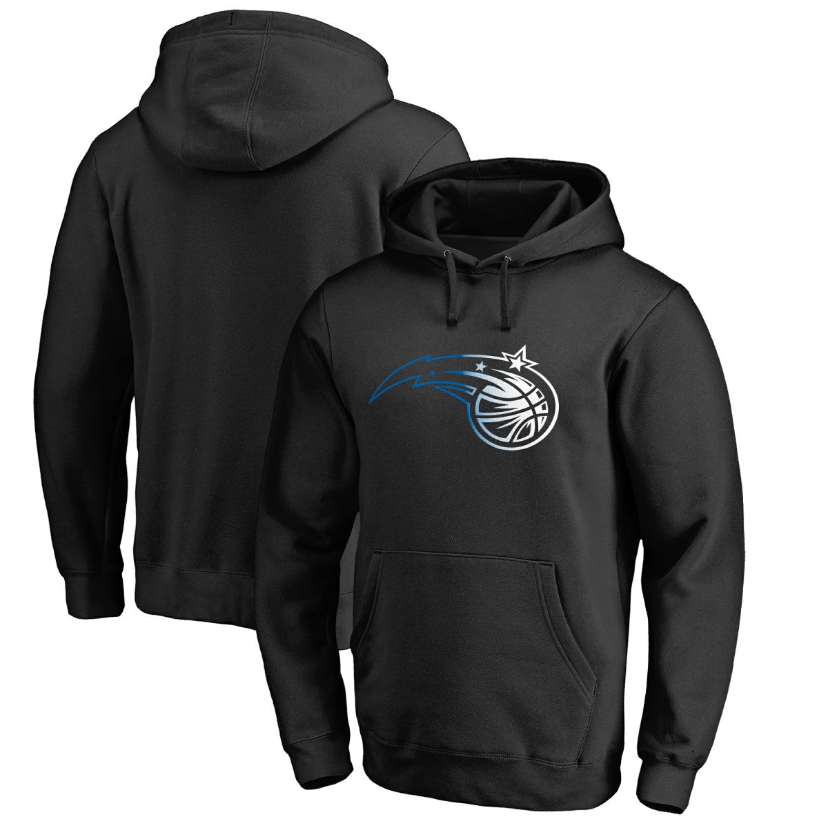 Black Orlando Magic Gradient Logo Pullover Hoodie | NBA