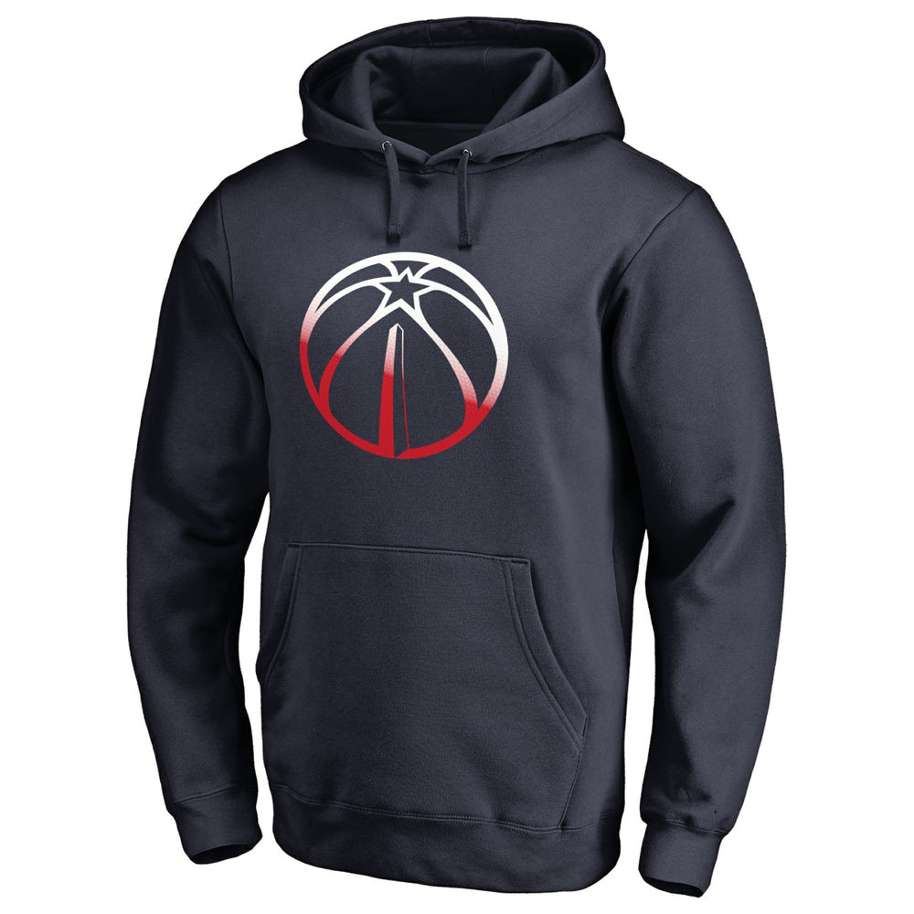 Navy Washington Wizards Gradient Logo Pullover Hoodie | NBA