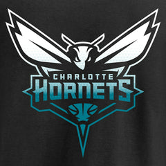 Black Charlotte Hornets Gradient Logo Long Sleeve T-Shirt | NBA