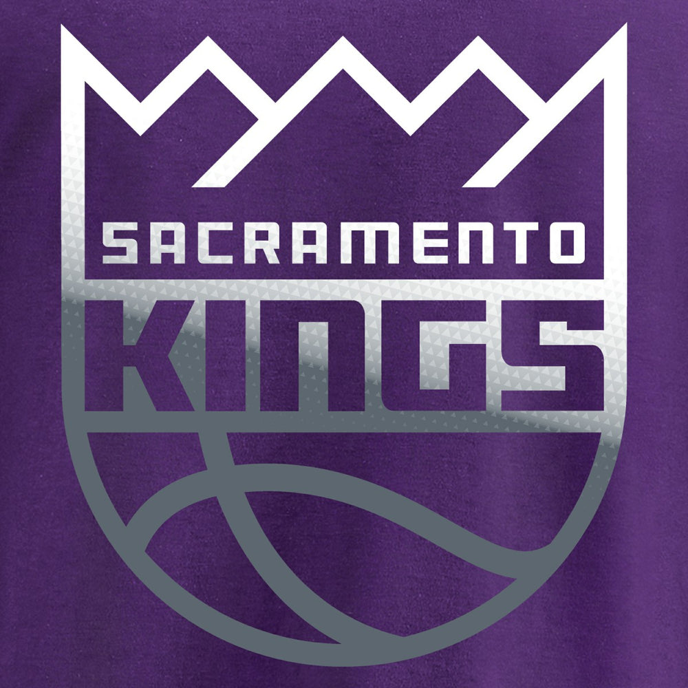 Purple Sacramento Kings Gradient Logo Long Sleeve T-Shirt | NBA