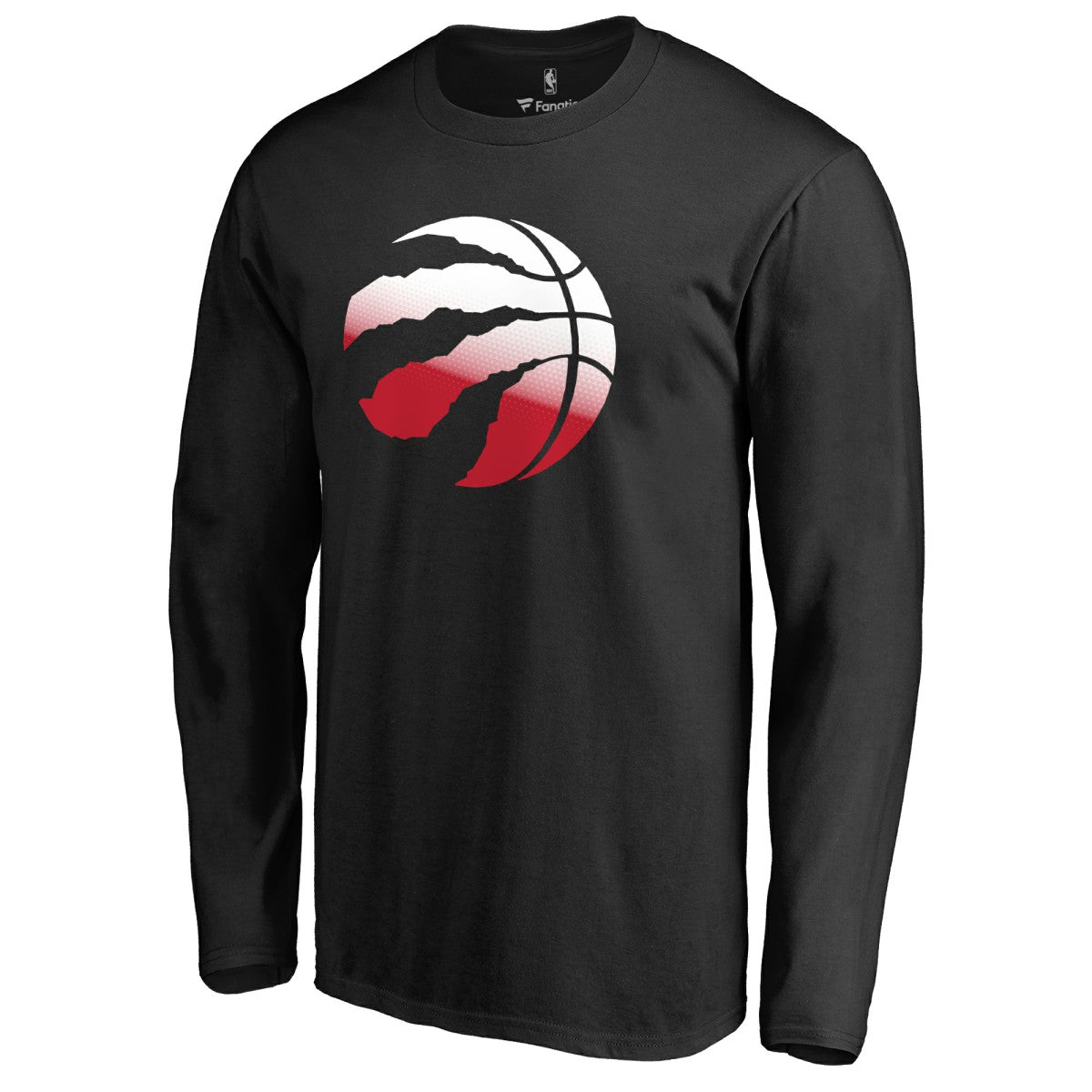 Black Toronto Raptors Gradient Logo Long Sleeve T-Shirt | NBA