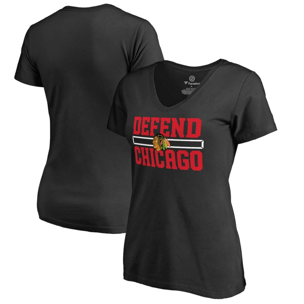 Chicago Blackhawks Women's Hometown Collection Defend T-Shirt -  NHL T-shirts