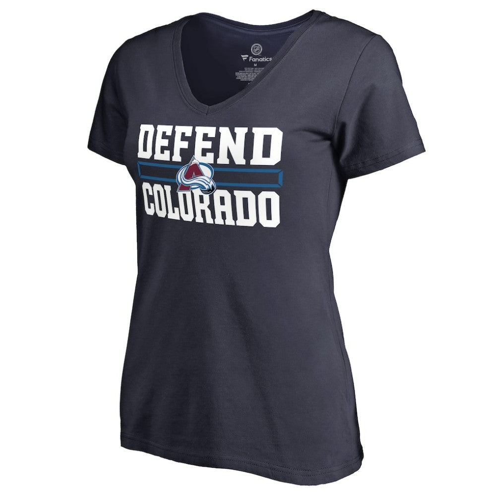 Colorado Avalanche Women's Hometown Collection Defend V-Neck T-Shirt -  NHL T-shirts
