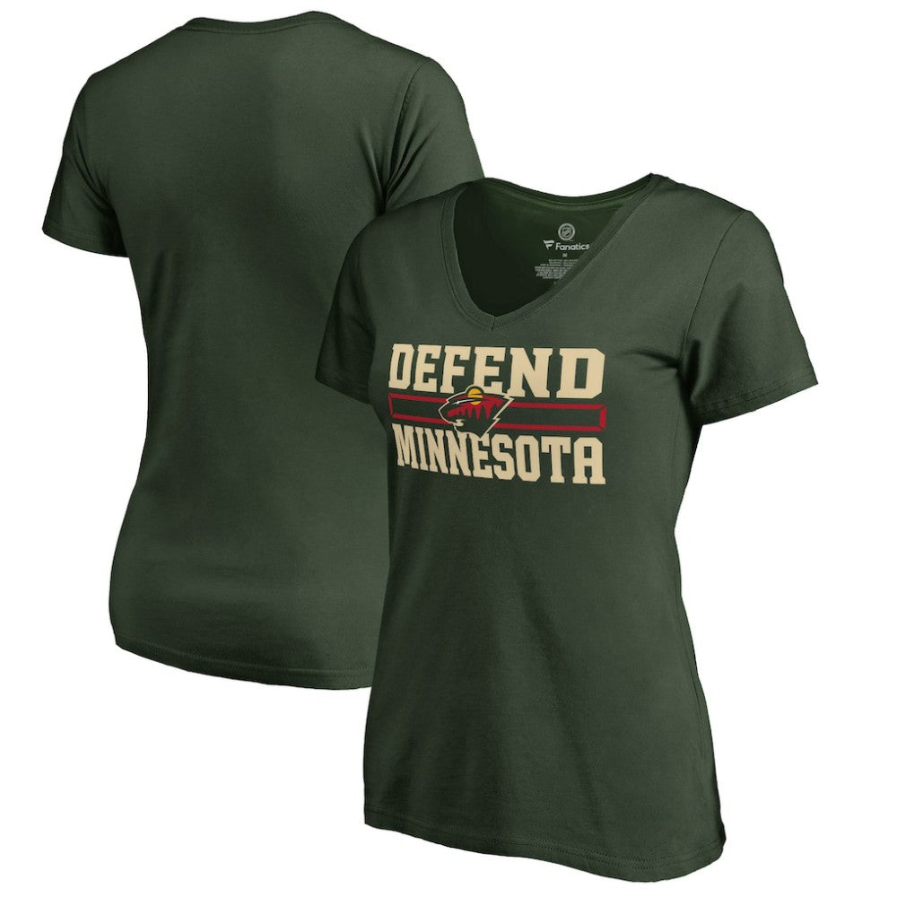Minnesota Wild Women's Hometown Collection Defend T-Shirt -  NHL T-shirts