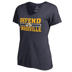 Nashville Predators Women's Hometown Collection Defend V-Neck T-Shirt -  NHL T-shirts