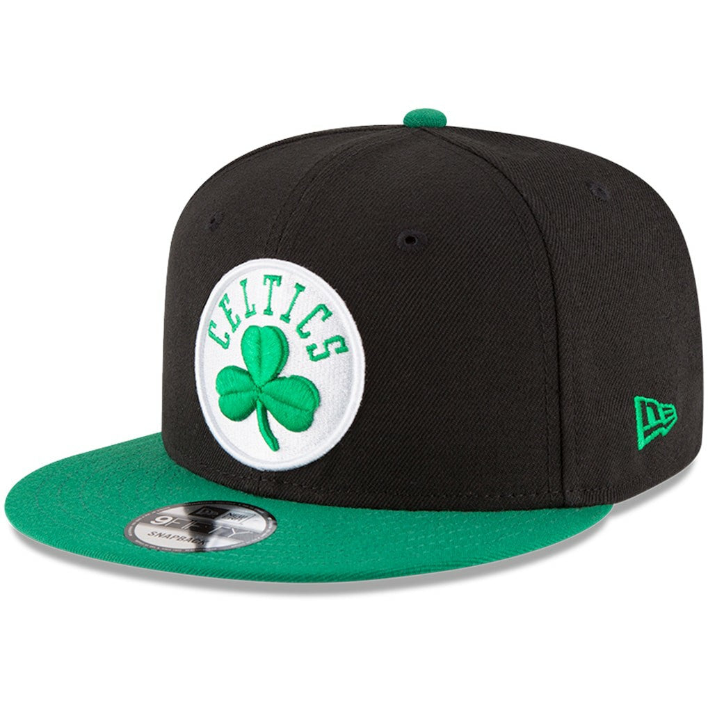 Black/Kelly Green Boston Celtics 2-Tone 9FIFTY Adjustable Snapback Hat | NBA