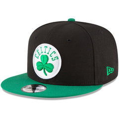 Black/Kelly Green Boston Celtics 2-Tone 9FIFTY Adjustable Snapback Hat | NBA