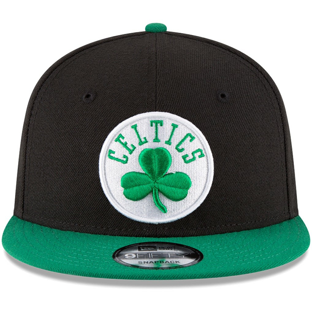 Black/Kelly Green Boston Celtics 2-Tone 9FIFTY Adjustable Snapback Hat | NBA