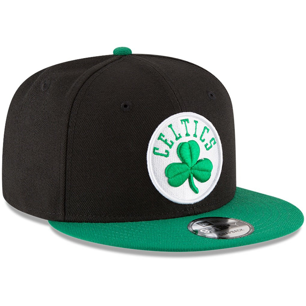 Black/Kelly Green Boston Celtics 2-Tone 9FIFTY Adjustable Snapback Hat | NBA