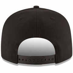 Black Atlanta Hawks Black & White Logo 9FIFTY Adjustable Snapback Hat | NBA