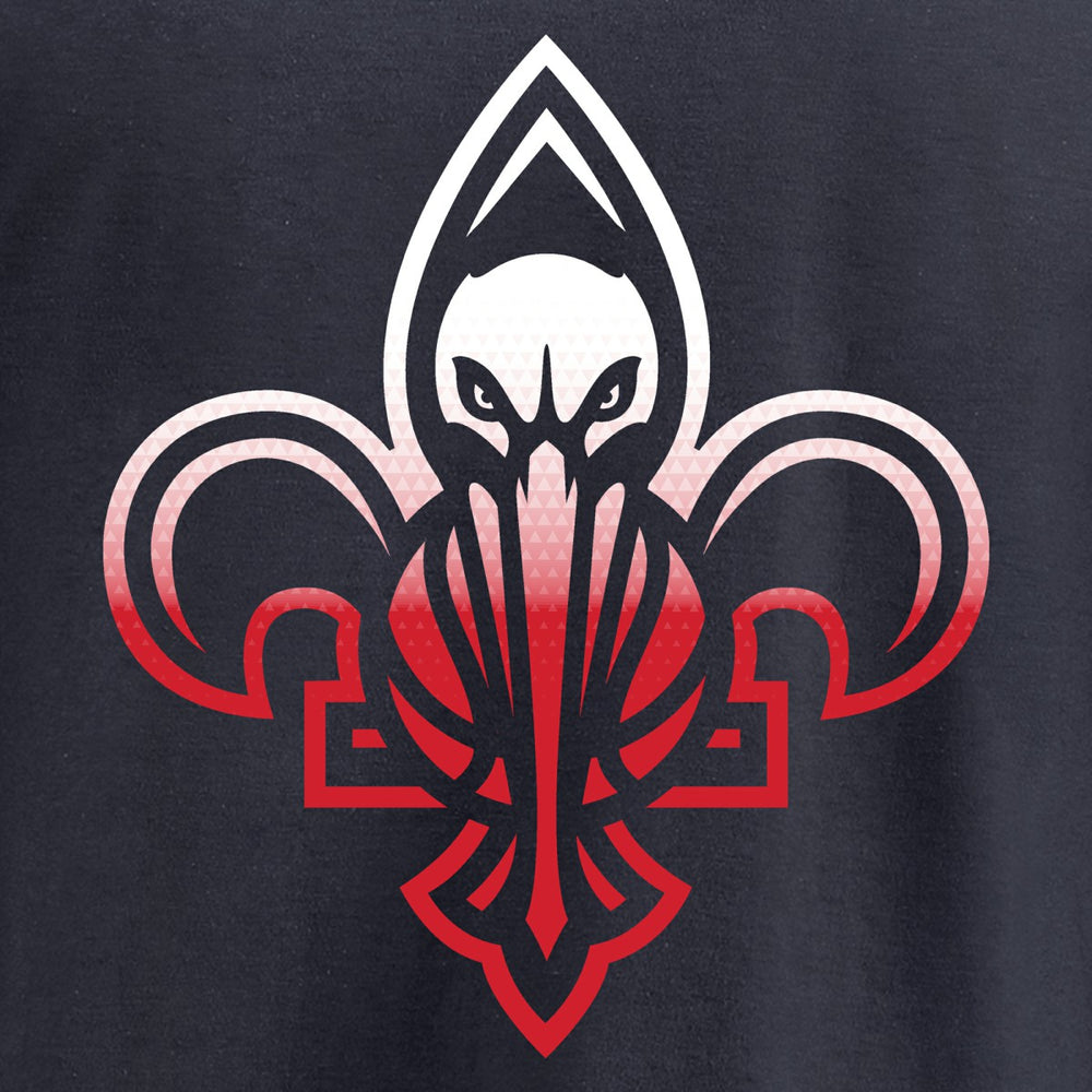 Navy New Orleans Pelicans Gradient Logo Long Sleeve T-Shirt | NBA