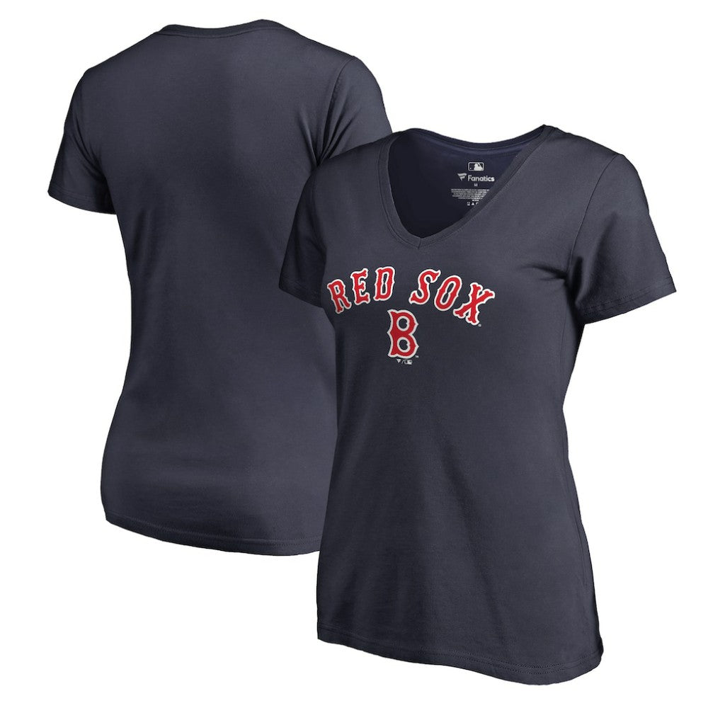 Boston Red Sox Women's Core Wahconah V-Neck T-Shirt - MLB T-shirts