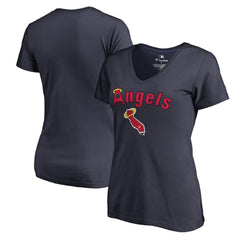 Los Angeles Angels Women's Core Wahconah V-Neck T-Shirt - MLB T-shirts