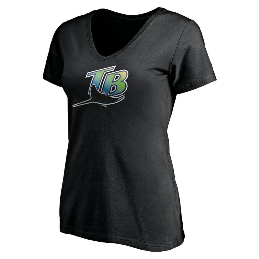Tampa Bay Rays Women's Core Wahconah V-Neck T-Shirt - MLB T-shirts